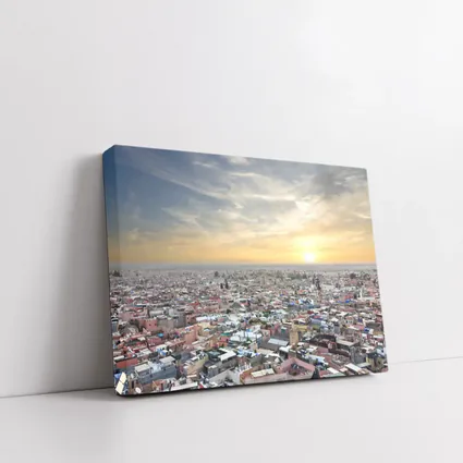 Marrakech Morocco City Aerial Sunset View