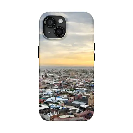 Marrakech Morocco City Aerial Sunset View