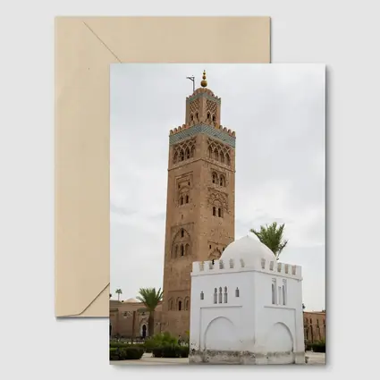 Koutoubia Mosque Minaret Marrakech Morocco Sky