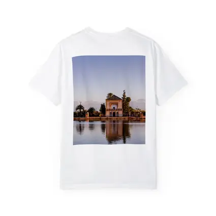 Menara Pavilion Reflection Marrakech Atlas Mountains