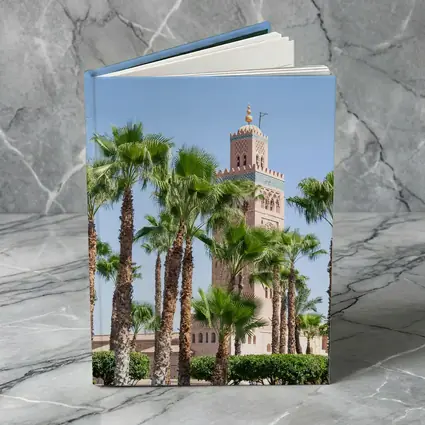 Koutoubia Mosque Minaret Palm Trees Marrakech