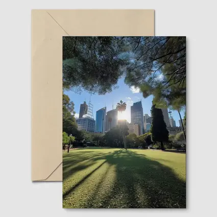 Sydney CBD Skyline Royal Botanic Garden