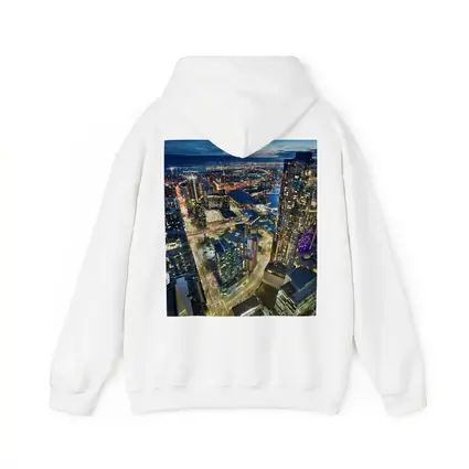 Melbourne Australia City Skyline At Night