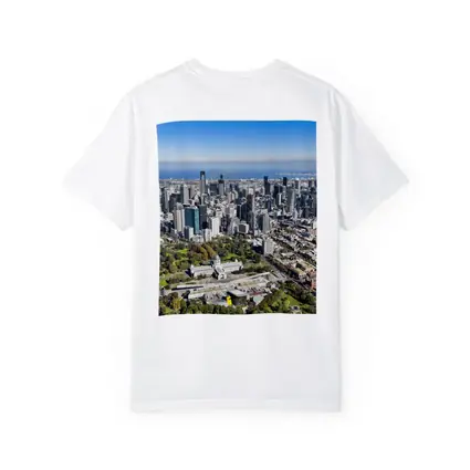Melbourne Australia Aerial City Skyline View