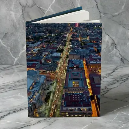 Mexico City Skyline Aerial Night View