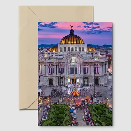 Palacio de Bellas Artes Mexico City Dusk