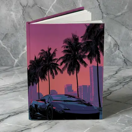 Lamborghini Gallardo Miami Sunset Palm Trees