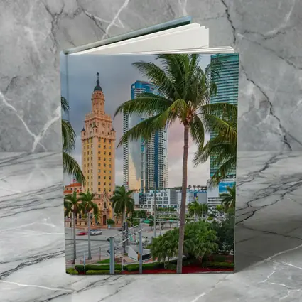Miami Freedom Tower Palm Trees Skyline