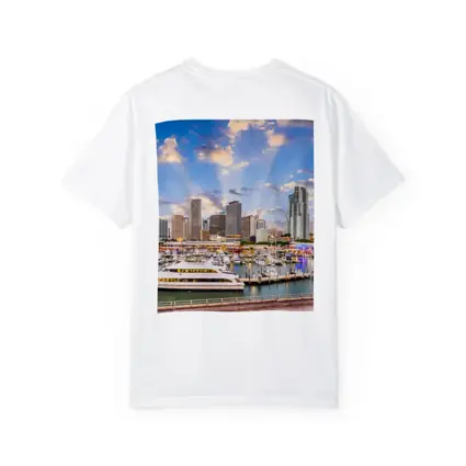 Miami Downtown Skyline Marina Waterfront View