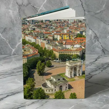 Milan Italy Arco della Pace Aerial View