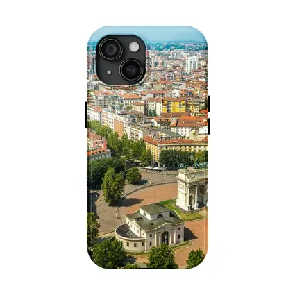 Milan Italy Arco della Pace Aerial View
