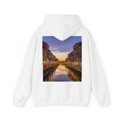 Milan Naviglio Grande Canal at Sunset
