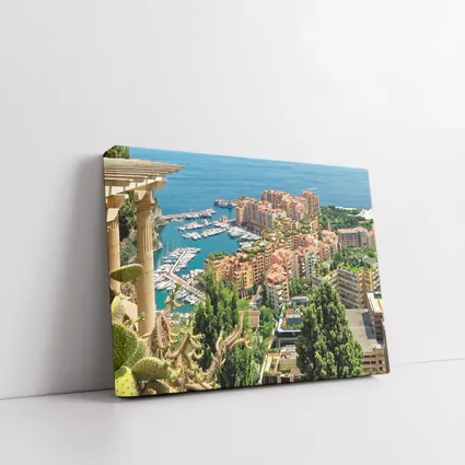 Monaco Harbor Aerial View Mediterranean Coast