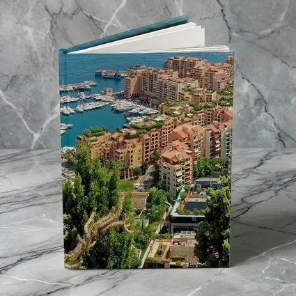 Monaco Harbor Aerial View Mediterranean Coast