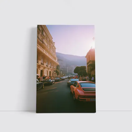 Porsche 911 Street Scene Monaco Sunset