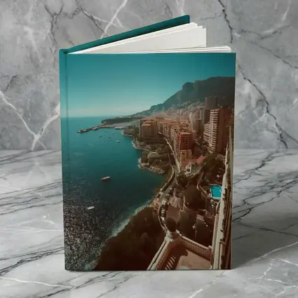 Monaco Coastline Aerial View Mediterranean Sea