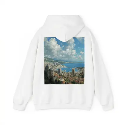 Monaco Cityscape Harbor Oil Painting Art