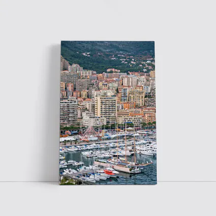 Monaco Harbor Skyline Hillside City View