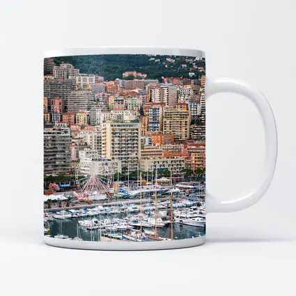Monaco Harbor Skyline Hillside City View