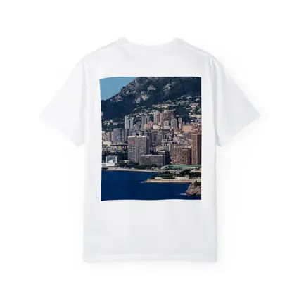 Monaco Skyline Coastal City Mountain View