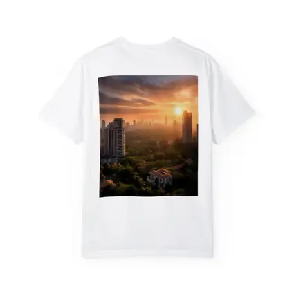 Mumbai Skyline Golden Sunset Aerial City View