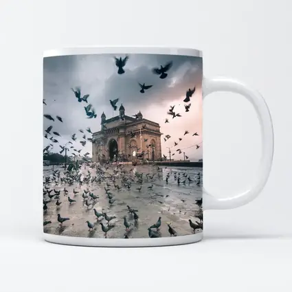 Gateway of India Mumbai Pigeons Storm