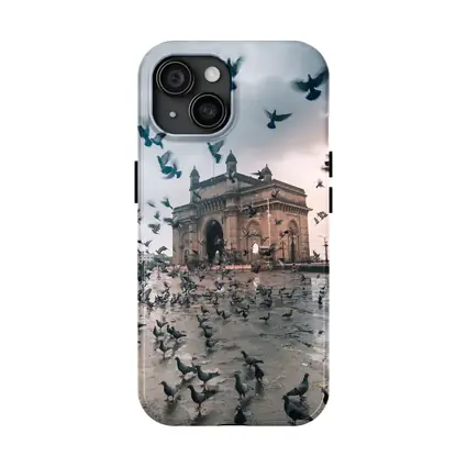 Gateway of India Mumbai Pigeons Storm
