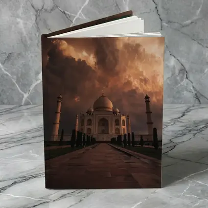 Taj Mahal Under Dramatic Storm Clouds India
