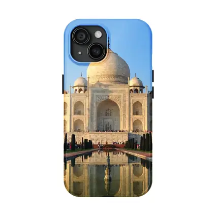 Taj Mahal Reflecting Pool Blue Sky