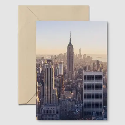 New York City Skyline Empire State Sunset