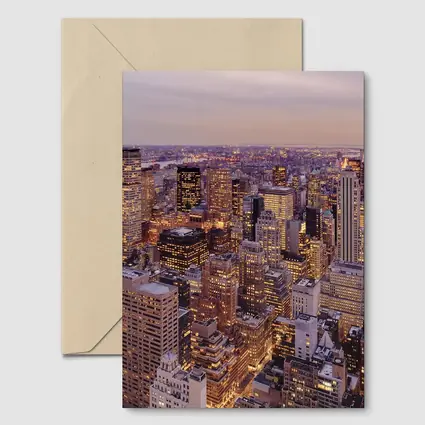 New York City Skyline At Dusk