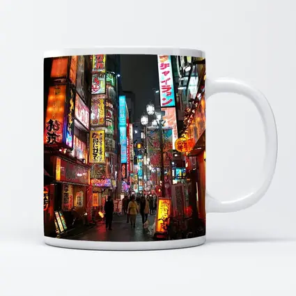 Tokyo Neon Night Street Japan City