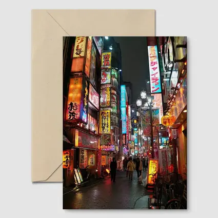 Tokyo Neon Night Street Japan City
