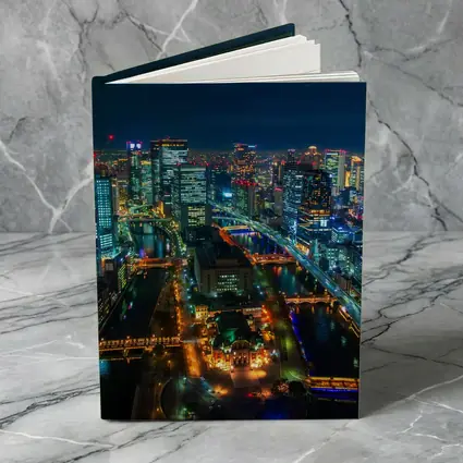 Osaka Japan City Skyline At Night