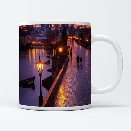 Charles Bridge Prague Castle Night Lights