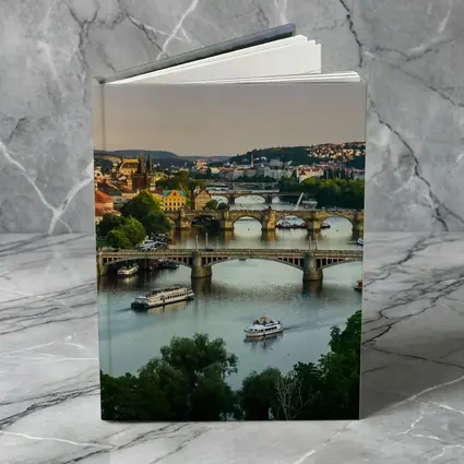 Prague Bridges Over Vltava River Skyline