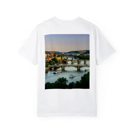 Prague Bridges Over Vltava River Skyline