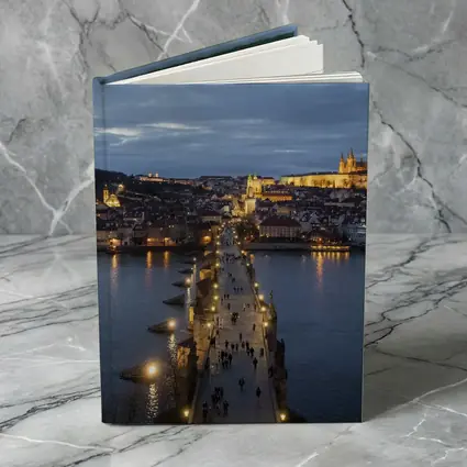 Charles Bridge Prague Castle Dusk River View