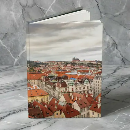 Prague Old Town Red Rooftops Skyline View