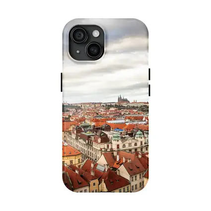 Prague Old Town Red Rooftops Skyline View