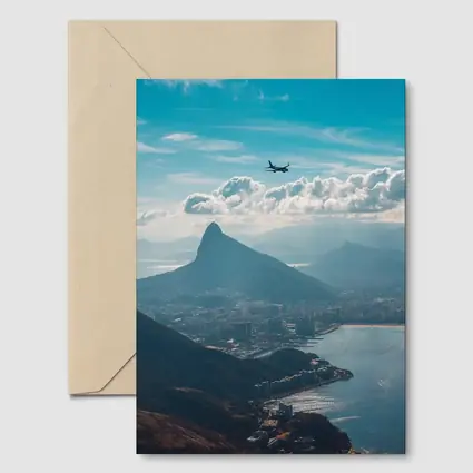 Rio de Janeiro Aerial View Plane Mountains