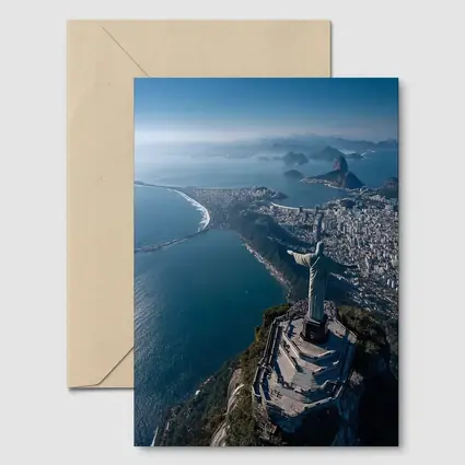 Christ the Redeemer Rio de Janeiro Aerial View