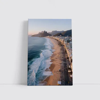 Copacabana Beach Rio De Janeiro Aerial View