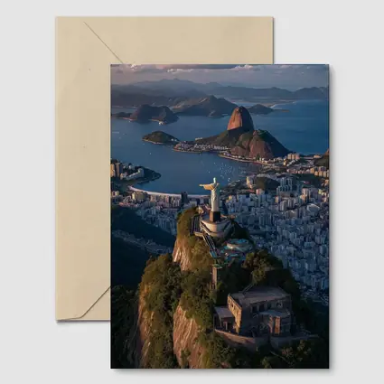 Christ the Redeemer Rio de Janeiro Aerial View