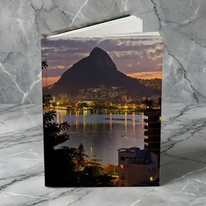 Rio de Janeiro Lagoon Sunset Mountain City
