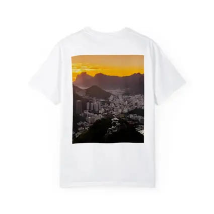Rio de Janeiro Sunset Golden Sky Cityscape