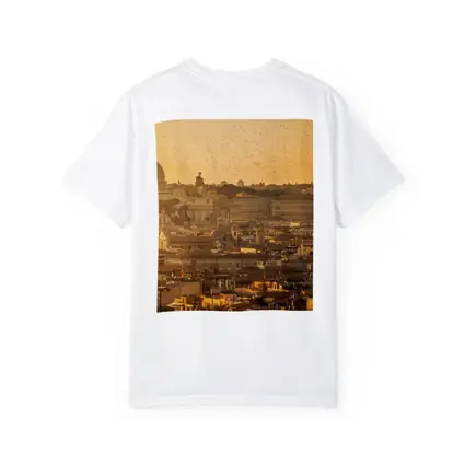 Rome Skyline Golden Sunset St Peters Basilica