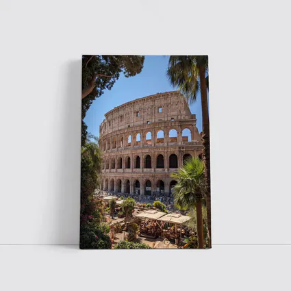 Rome Colosseum Ancient Landmark Sunny Day