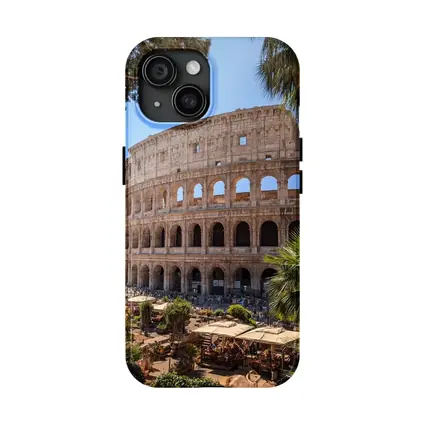 Rome Colosseum Ancient Landmark Sunny Day