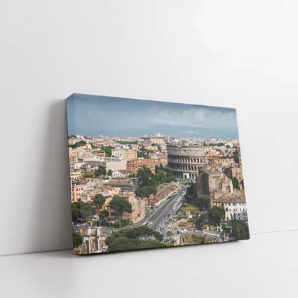 Colosseum Rome Italy Aerial City View